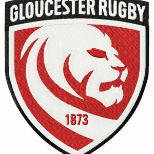 Gloucester Rugby logo embroidery design