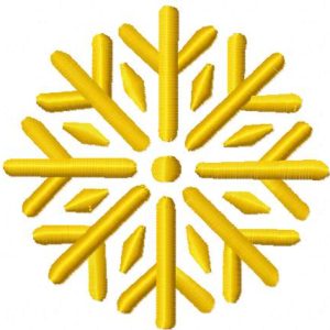 Gold snowfale 3 embroidery design