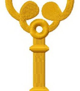 Golden key 2 embroidery design