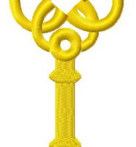 Golden key 4 embroidery design