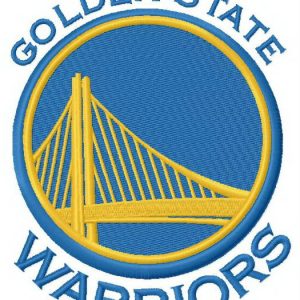 Golden State Warriors logo embroidery design