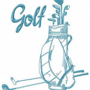 Golf equipment embroidery design