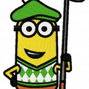 Golfing Minion 2 embroidery design