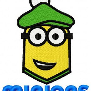 Golfing Minion 3 embroidery design