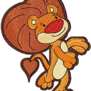 Goliath the Lion embroidery design