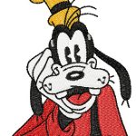 Goofy embroidery design