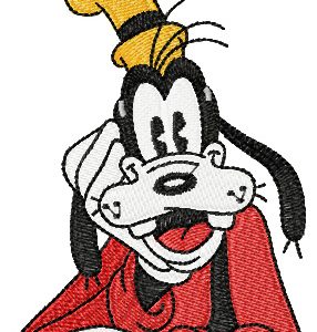 Goofy embroidery design
