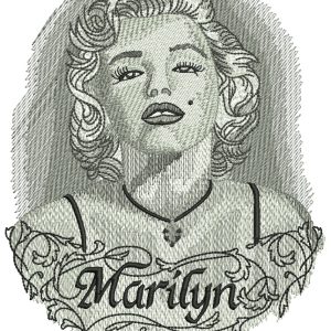 Gorgeous Marilyn embroidery design