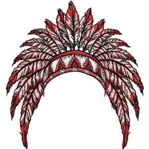 Gorgeous warbonnet embroidery design