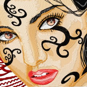 Gothic - Hear the Whisper of my Wings embroidery design