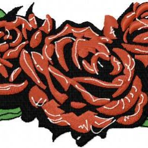 Gothic rose 1 embroidery design