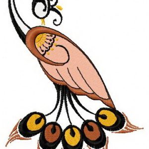 Graceful firebird 2 embroidery design