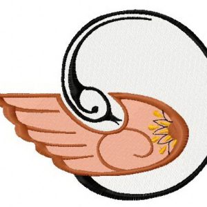 Graceful firebird 3 embroidery design