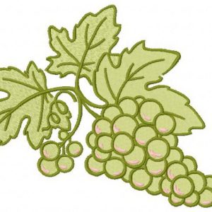 Grapes embroidery design