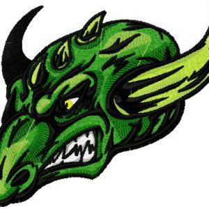 Grass dragon embroidery design