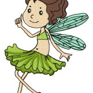 Grass fairy embroidery design