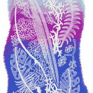 Grass print embroidery design