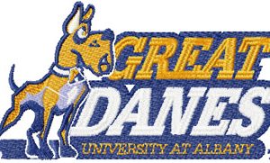 Albany Great Danes University at Albany logo embroidery design