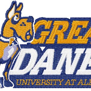 Albany Great Danes University at Albany logo embroidery design