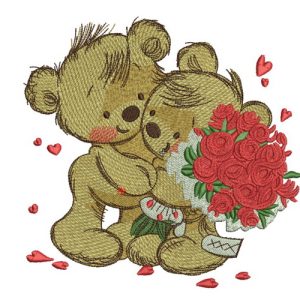 Great bouquet for my teddy embroidery design