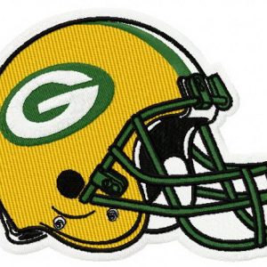 Green Bay Packers helmet embroidery design
