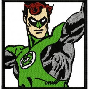 Green Lantern 1 embroidery design