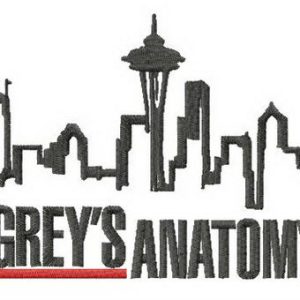 Grey's Anatomy Seattle embroidery design