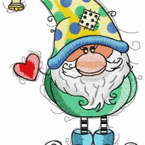 Gnomes celebrate Valentine's Day too embroidery design