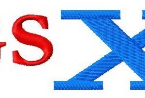 GS X 2 embroidery design