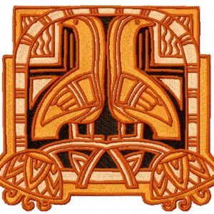 Guardians of the tomb embroidery design