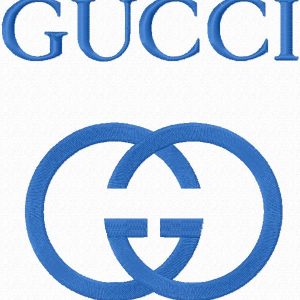 Gucci logo embroidery design