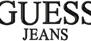 Guess Jeans Logo embroidery design
