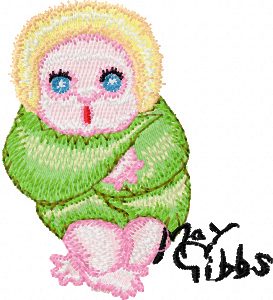 Gumnut Baby embroidery design
