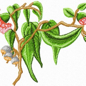 Gumnut Flowers embroidery design