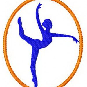 Gymnastics 3 embroidery design