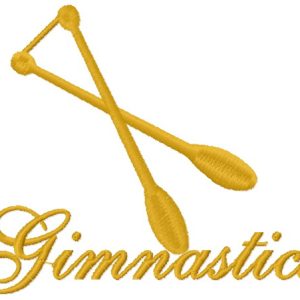 Gymnastics embroidery design