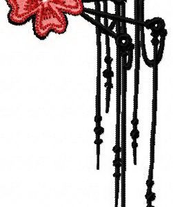 Hairpin embroidery design