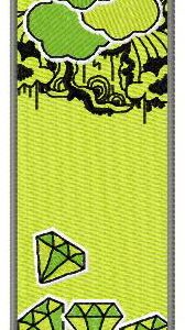 Halloween bookmark 6 embroidery design