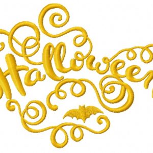 Halloween embroidery design