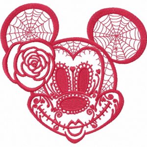 Halloween Minnie Mouse 2 embroidery design