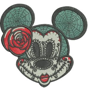 Halloween Minnie Mouse embroidery design