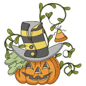 Halloween pumpkin 2 embroidery design