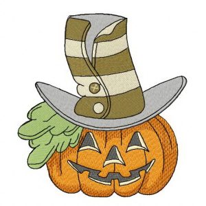 Halloween pumpkin 3 embroidery design