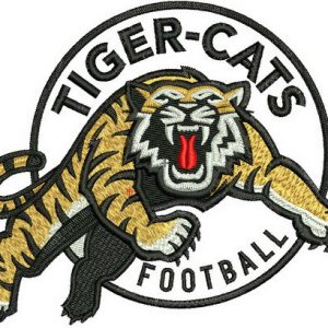 Hamilton Tiger-Cats logo embroidery design