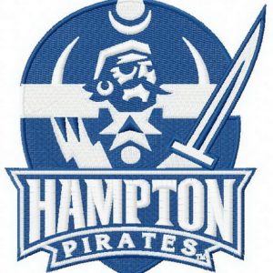Hampton Pirates logo embroidery design