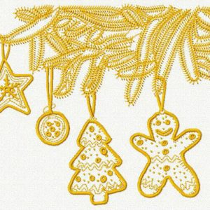 Hand drawn Christmas 2 embroidery design