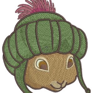 Happy bunny 2 embroidery design