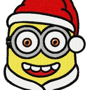 Happy Christmas Minion 2 embroidery design