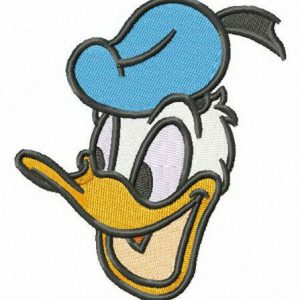 Happy Donald Duck embroidery design