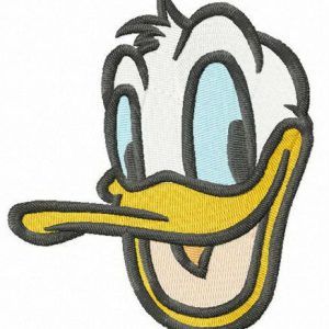 Happy Donald Duck embroidery design